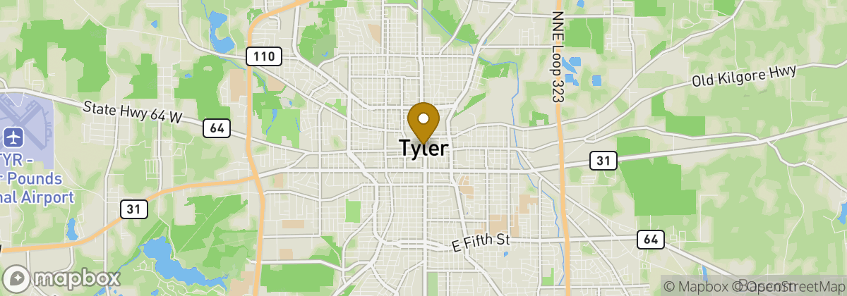 Map location: Tyler