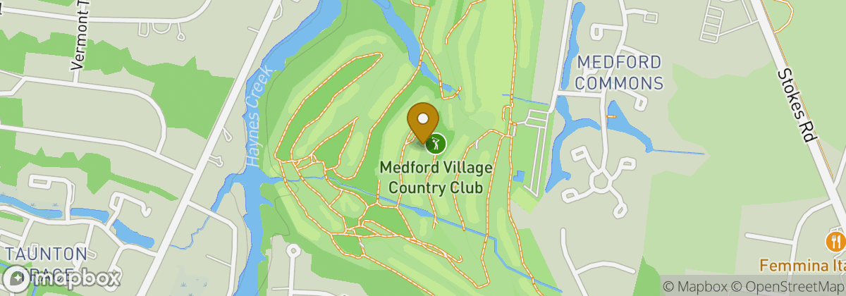 Map location: Medford Village Country Club