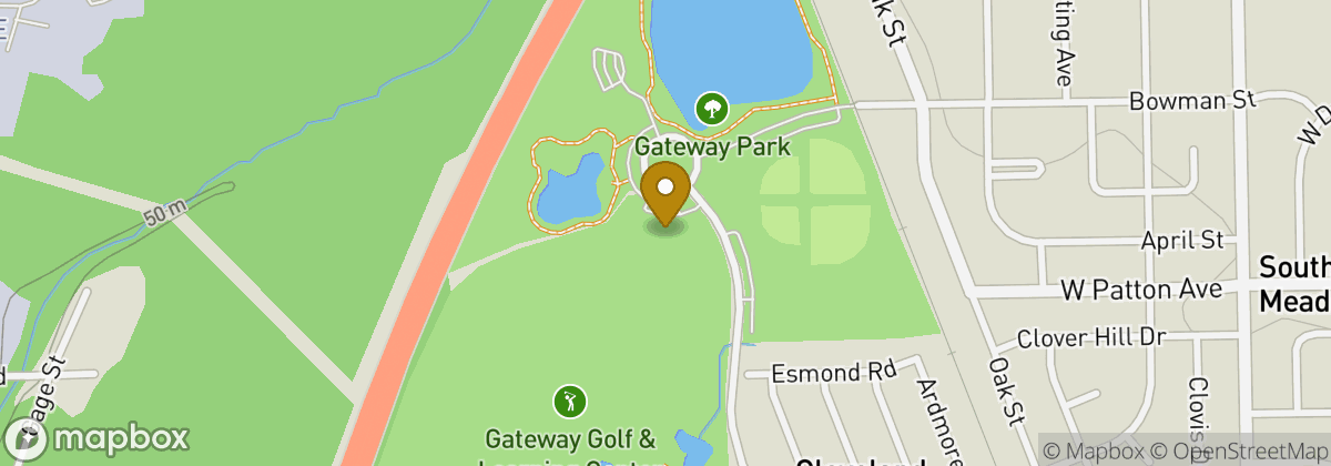 Map location: Gateway Golf Course