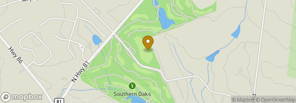 Map location: Southern Oaks Golf Course