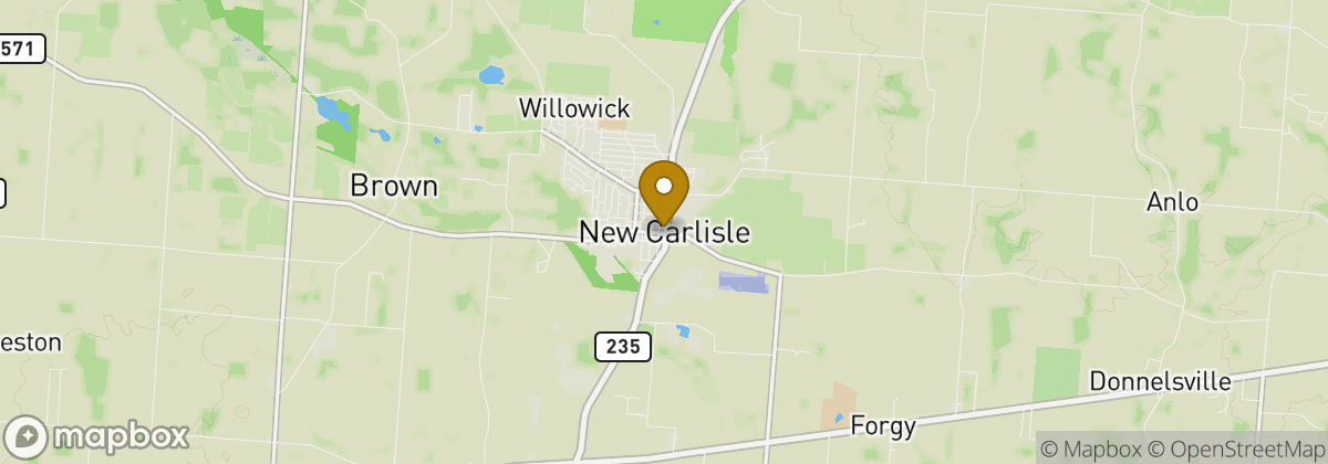 Map location: New Carlisle
