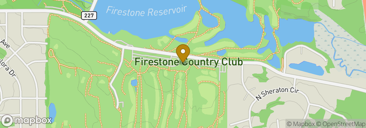 Map location: Firestone Country Club