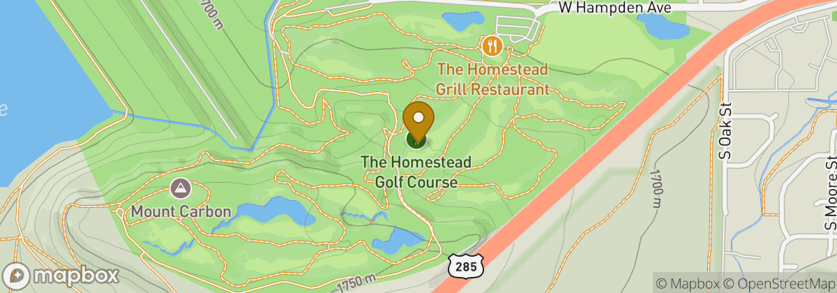 Map location: The Homestead Golf Course
