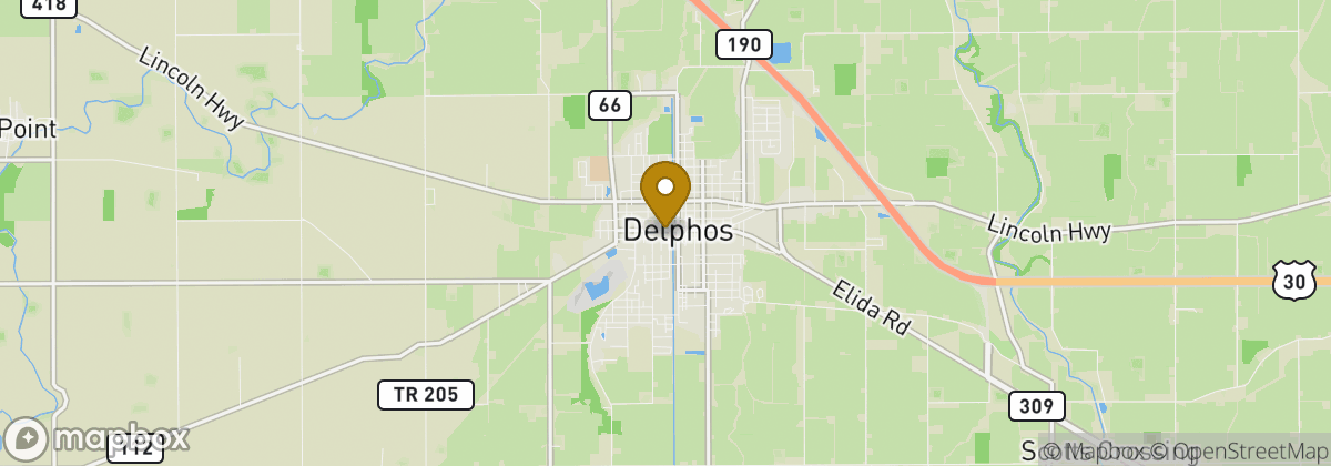 Map location: Delphos