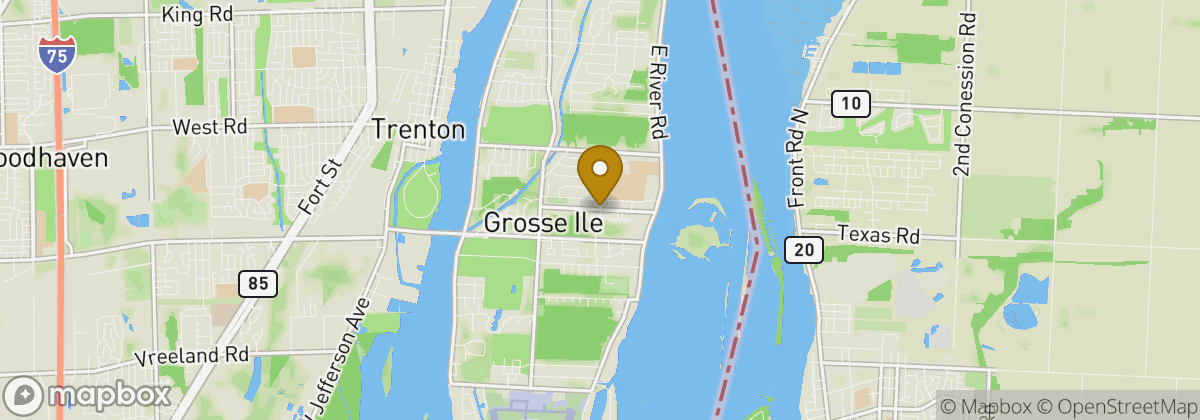 Map location: Grosse Ile Township