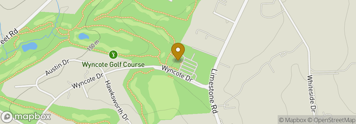 Map location: Wyncote Golf Club (golf Shop)