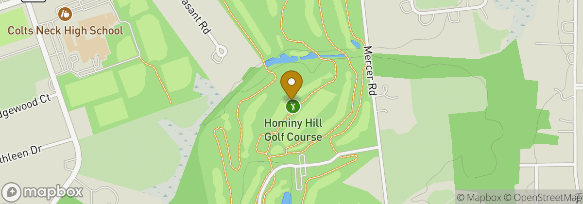 Map location: Hominy Hill Golf Course