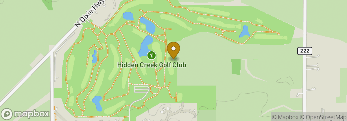 Map location: Hidden Creek Golf Club