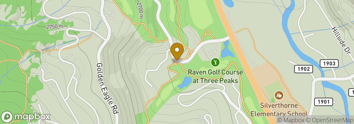 Map location: Raven Golf Club at Three Peaks