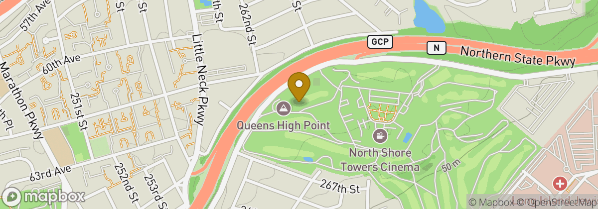 Map location: North Shore Towers and Country Club