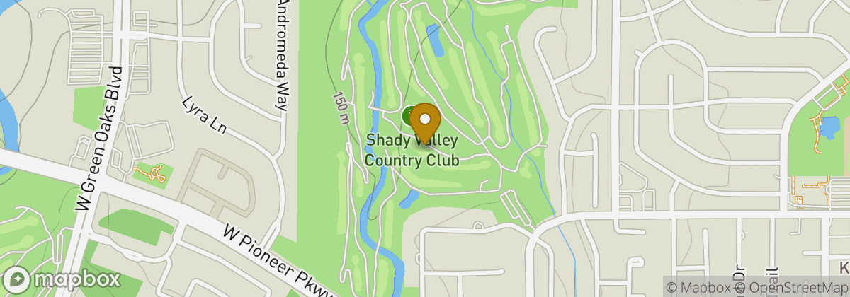 Map location: Shady Valley Country Club