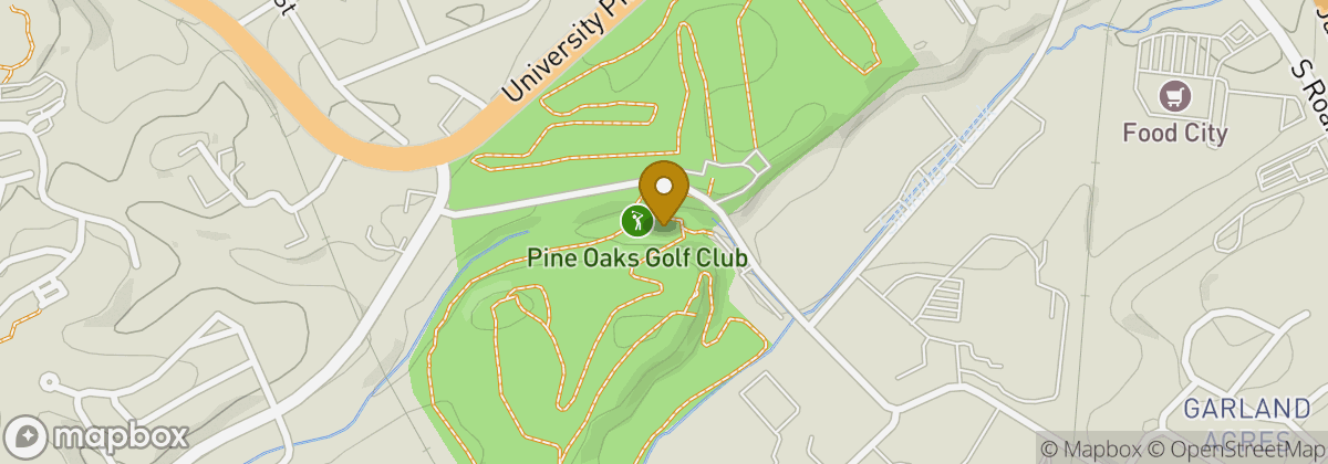 Map location: Pine Oaks Golf Course