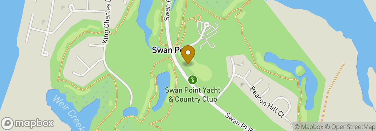 Map location: Swan Point Yacht & Country Club