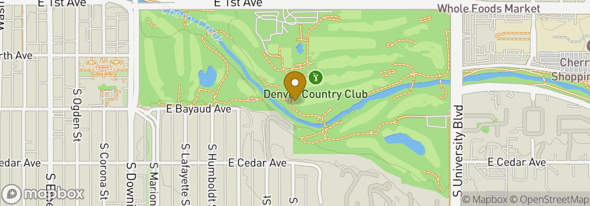 Map location: Denver Country Club