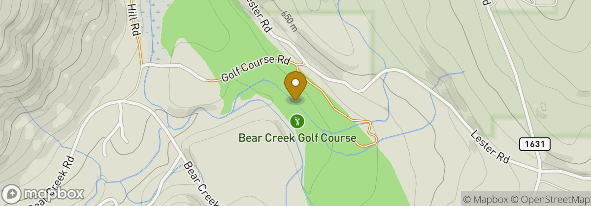 Map location: Bear Creek Country Club