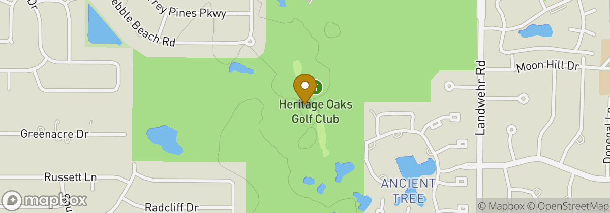 Map location: Heritage Oaks Golf Club