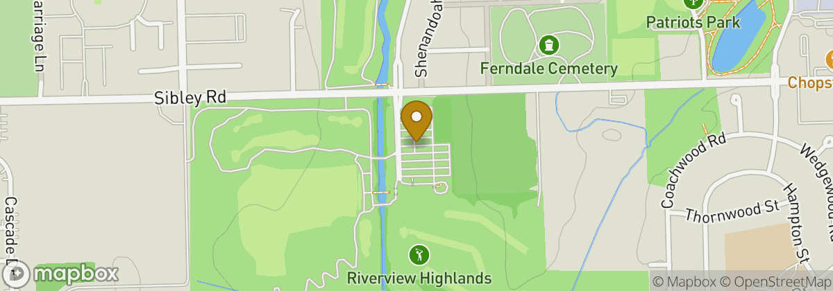 Map location: Riverview Highlands Golf Course