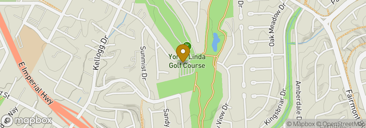 Map location: Yorba Linda Golf Course