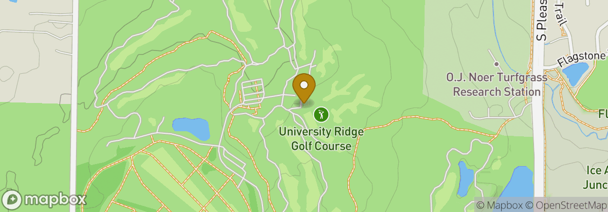 Map location: University Ridge Golf Course