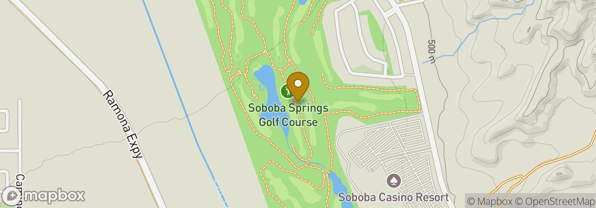 Map location: Soboba Springs Golf Course