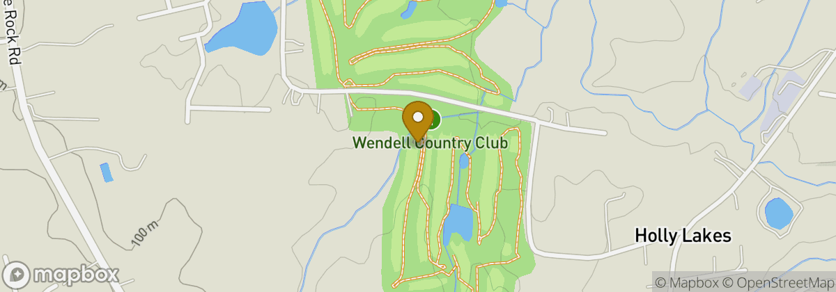 Map location: Wendell Country Club