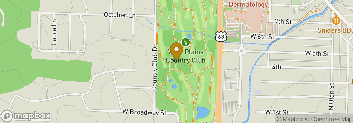 Map location: West Plains Country Club