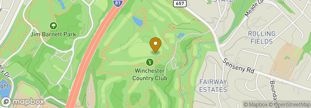 Map location: Winchester Country Club