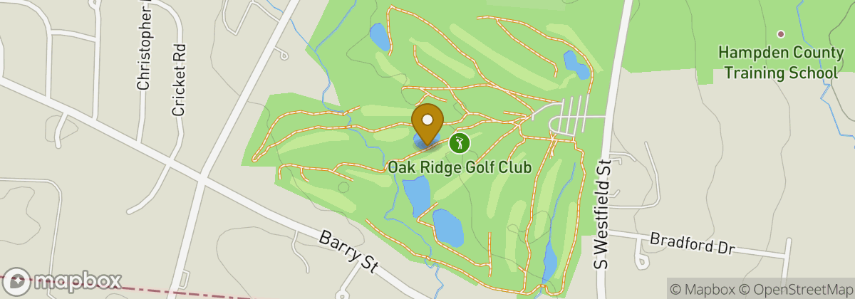 Map location: Oak Ridge Country Club