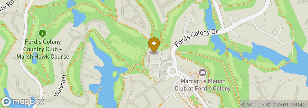 Map location: Ford's Colony Country Club
