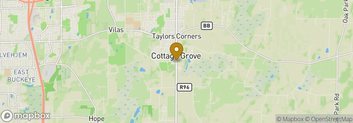 Map location: Cottage Grove