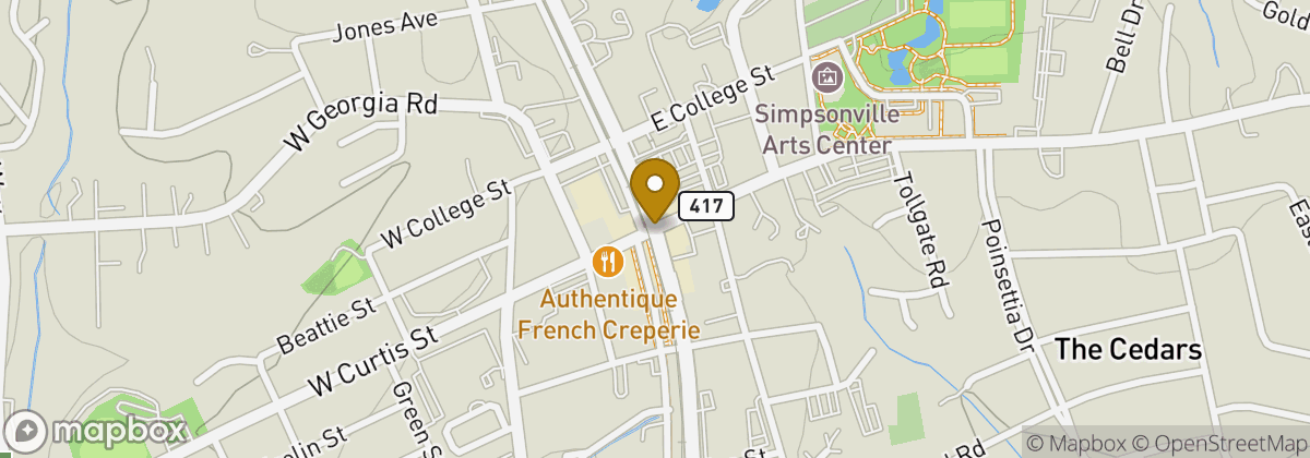Map location: Holly Tree Country Club