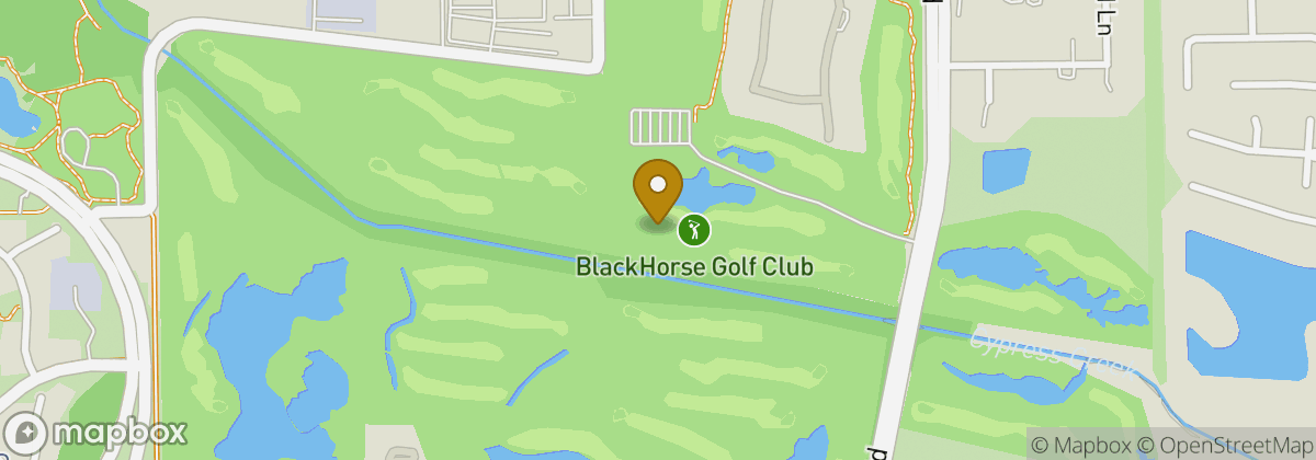 Map location: Blackhorse Golf Club