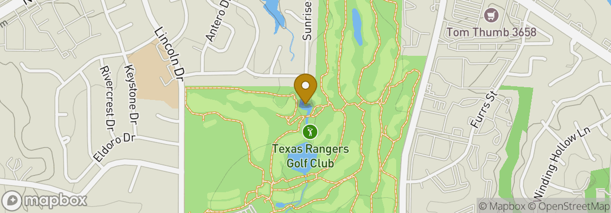 Map location: Texas Rangers Golf Club