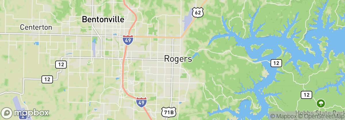 Map: Rogers, AR