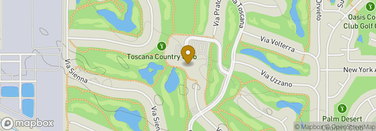 Map location: Toscana Country Club