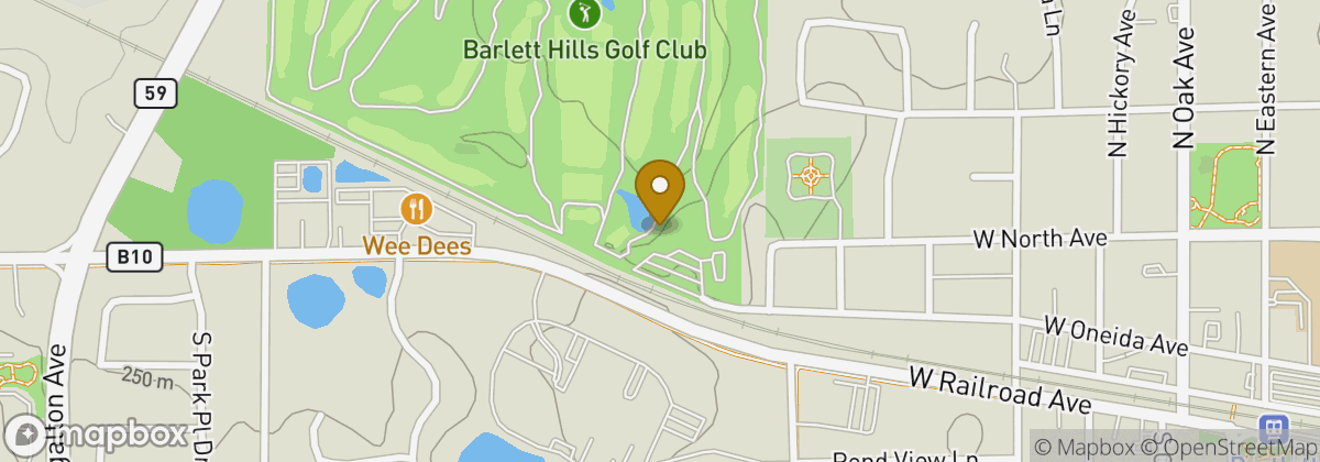 Map location: Bartlett Hills Golf Club