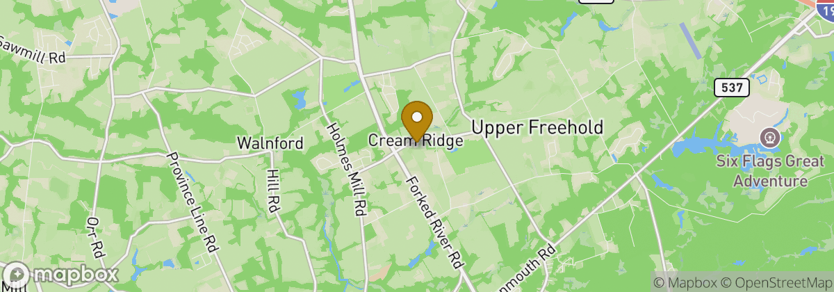 Map location: Cream Ridge
