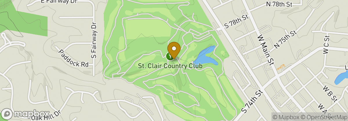 Map location: St. Clair Country Club