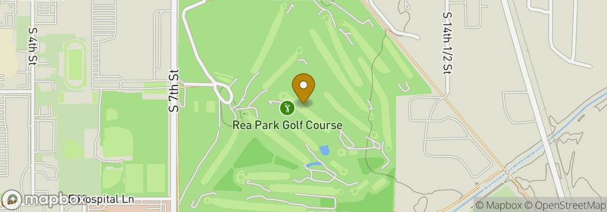 Map location: Rea Park Golf Course