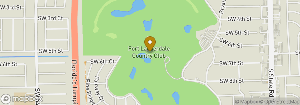 Map location: Fort Lauderdale Country Club