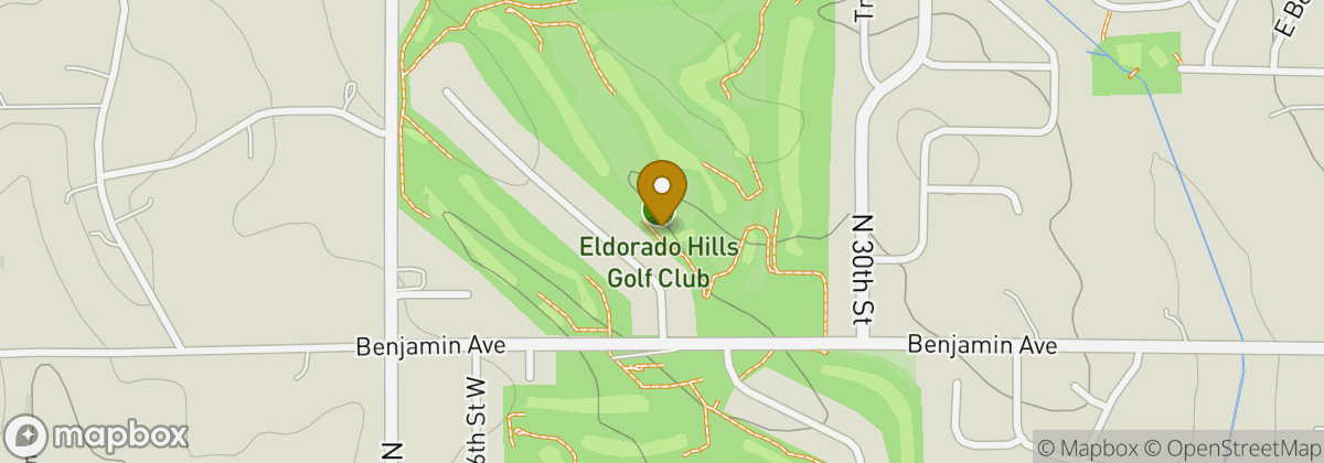 Map location: Eldorado Hills Golf Course