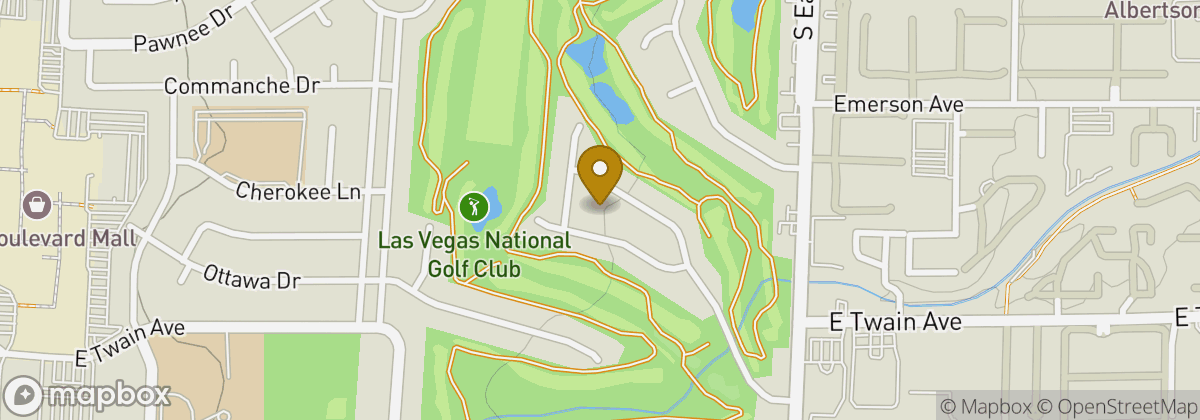 Map location: Las Vegas National Golf Course