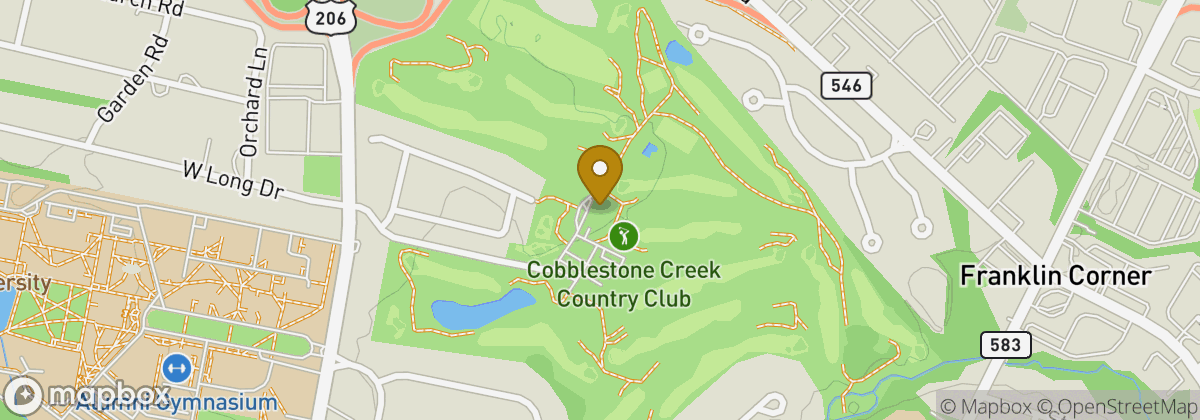 Map location: Cobblestone Creek Country Club