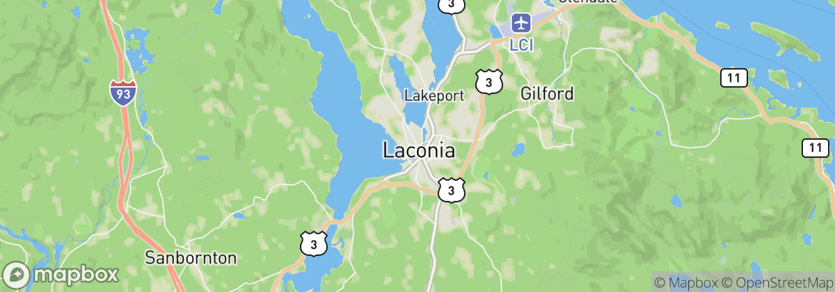 Map: Laconia, NH