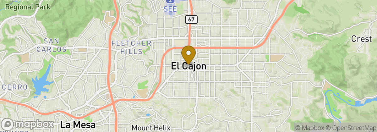 Map location: Singing Hills Golf Club at Sycuan