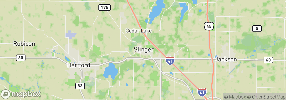 Map: Slinger, WI