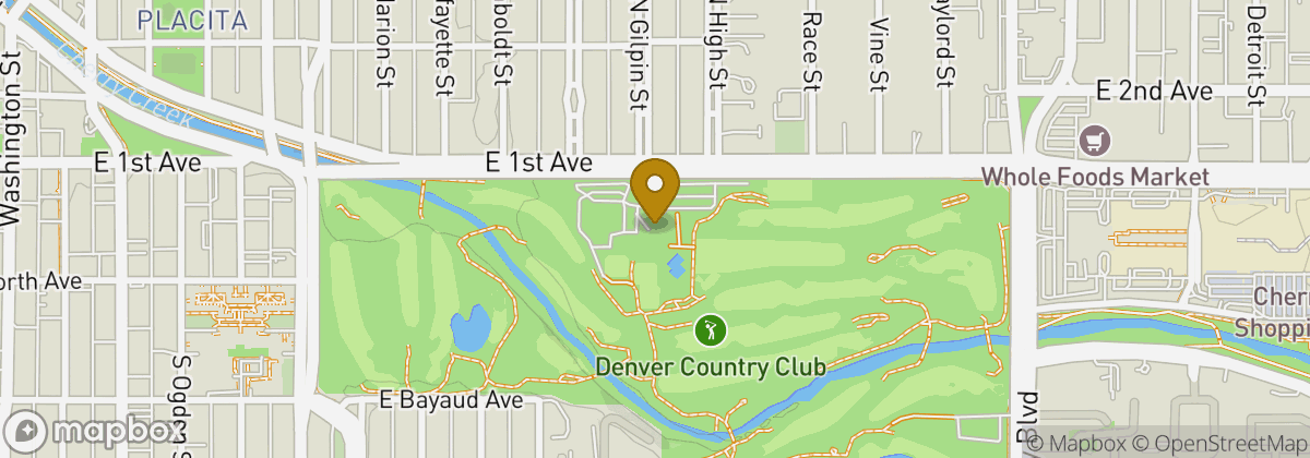 Map location: Denver Country Club
