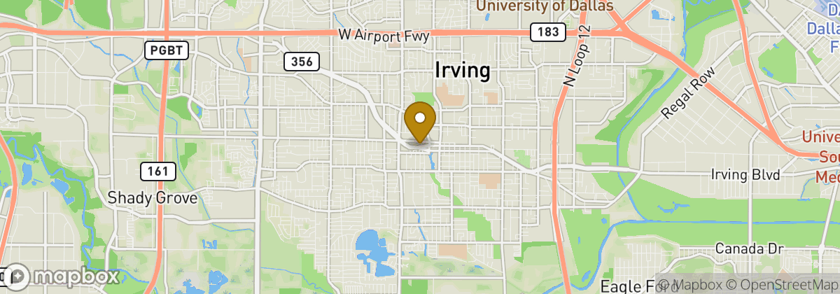 Map location: Irving