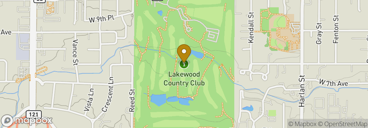 Map location: Lakewood Country Club