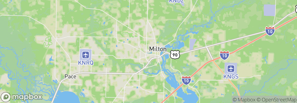Map: Milton, FL
